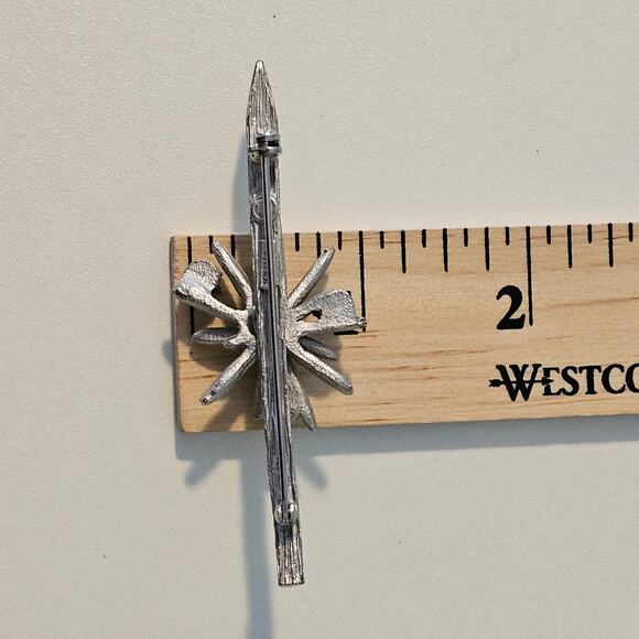 Vintage Kramer Atomic Silver Brooch Pin - Picture 4 of 7